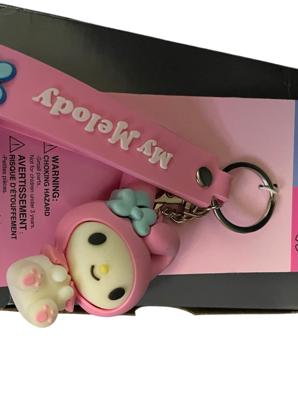 NWT Sanrio My Melody 3D Silicone Wristlet Keychain Claire’s Exclusive